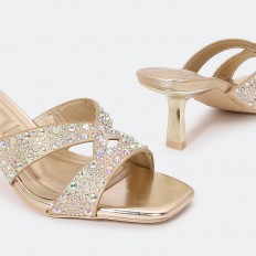 ZXQ1641 Chic heel slippers...