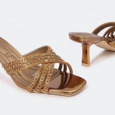 ZXQ1685 Chic heel slippers