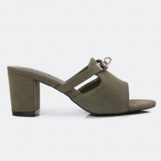 ZXQ1697 Suede heel slippers