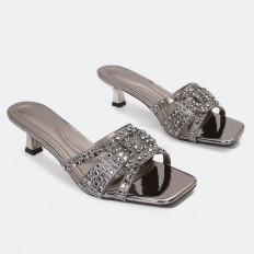 ZXQ1722 Square-toe shiny...