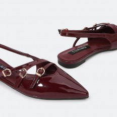 ZXSQ2 Shiny flat sandals...