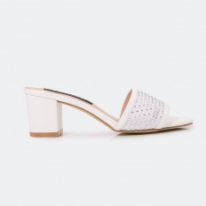 BXQ1477 نعال بكعب عريض قصير