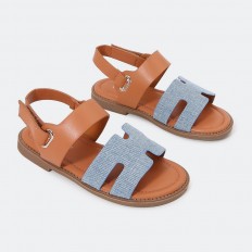 G-M-L639 صندل بناتي مسطح هرمز