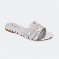 G-M-L722 Girls ' flat shiny...