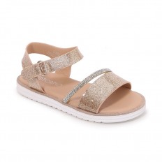 حذاء لامع للبنات مزين...