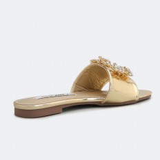 torino slipper with brooch