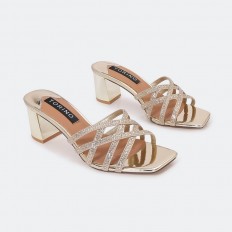 QXQ1666 Shiny heel slippers...