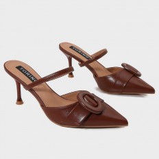 QXQB18 shiny leather heeled...