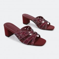 ZXQ1638 نعال كعب عصري مزين...