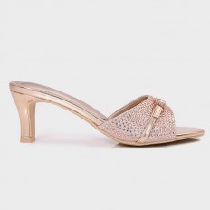 ZXQ1807 نعال كعب مزين بحبات...