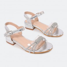 diaphanous sandal with...