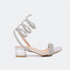 trendy sandal with spiral...