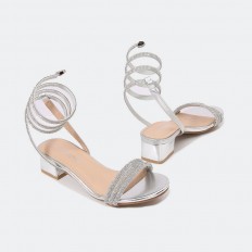 trendy sandal with spiral...