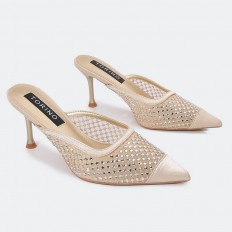 QXQ1728 Tulle part heel...