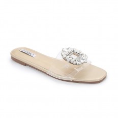 Transparent flat slippers...