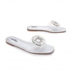 Transparent flat slippers...