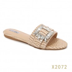 Leather slide slippers...