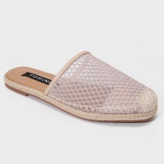 ZS10 Flat slippers with a...