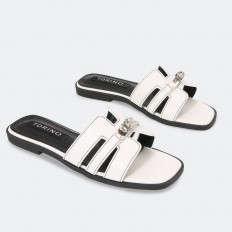 ZX2562 Flat slippers with...