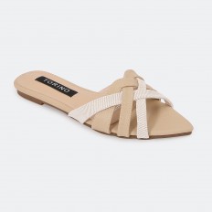 ZX2897 Flat slippers with a...