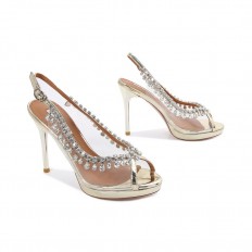 Transparent high-heeled...