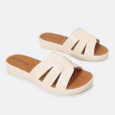 نعال جلد بنقشة جلد الأفعى C285