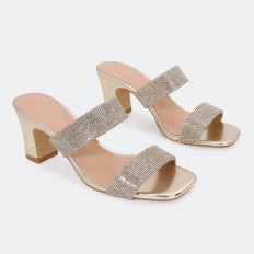 BXQ2138 Shiny Wide Heel...