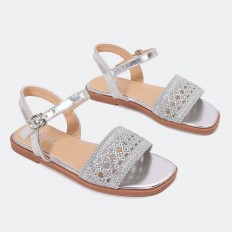 GML855 Girls lace toe flat...
