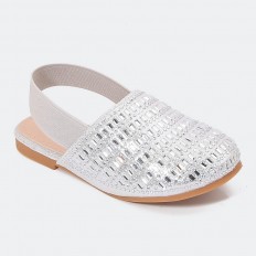 GSM858 صندل مسطح بناتي براق...