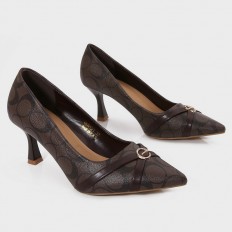 OSQ121 Heel Shoes with a...