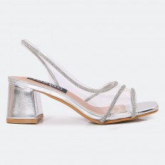 WSQ666 صندل أنيق شفاف مزين...