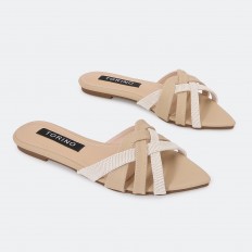 ZX2897 Flat slippers with a...