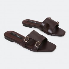 ZX2976 نعال مسطح كاجوال سهل...