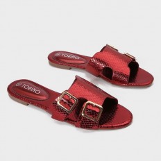 FX2996 Flat slippers with a...