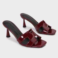 QXQ1944 Trendy shiny heeled...