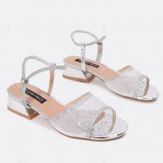 WSQ668 Tulle Round Toe Sandals