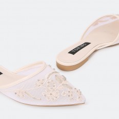 ZXB3 Flat slippers with a...