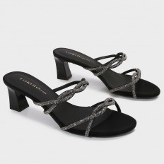 HXQ632 Shiny Heel Slippers...