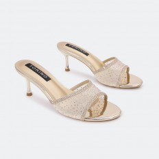 QXQ1669 Shiny heel slippers...