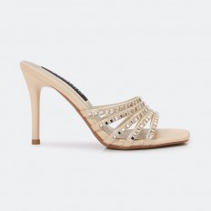 QXQ1695 نعال كعب عالي مزين...