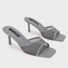 QXQ1826 Square-toed heeled...