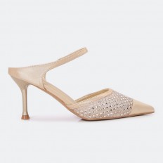 QXQB27 نعال كعب أنيق وبراق