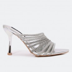 WXQ1797 shiny heel slippers...