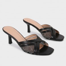 BXQ2124 Heeled slippers...