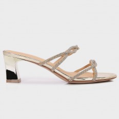 HXQ632 Shiny Heel Slippers...