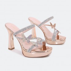 HXQH17   نعال كعب بلاتفورم...