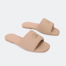 KX2542 نعال نسائي مسطح مزين...