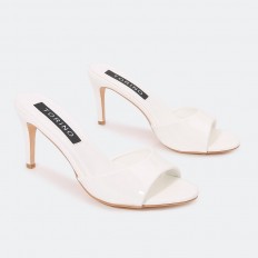 MXQ1571 Shiny heel slippers...