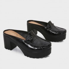 ON164  نعال كعب عريض ذو...