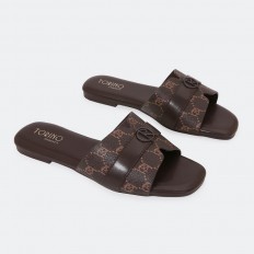 OX2866 Stylish flat slippers
